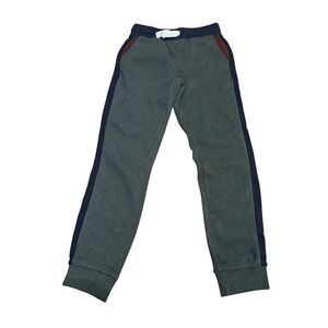 Boys Southpole Gray Stripe Blue Burgundy Sweatpants Medium 10/12